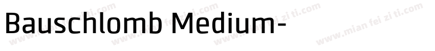 Bauschlomb Medium字体转换